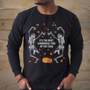 Sudadera Esqueleto de Halloween Hora más maravillosa del añ