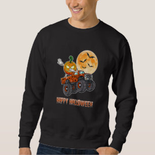 Sudadera Esqueleto de Halloween Zombie montando camión mons