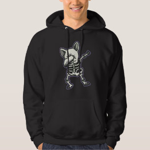 Sudadera Esqueleto de perro Pug Scary Costuma de halloween