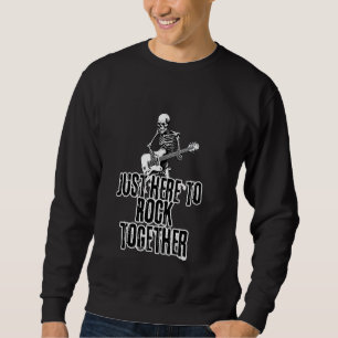 Sudadera Esqueleto de rock tocando guitarra Skeleton bajo g
