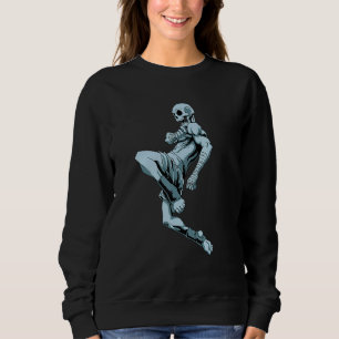 Sudadera Esqueleto de rodilla voladora Muay Thai Esqueleto