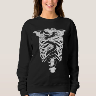 Sudadera Esqueleto de Serpiente Reptil Animal Boa Serpiente