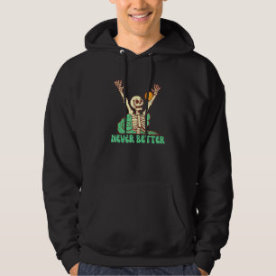 Sudadera Esqueleto Estética Gráfica Grunge Suave Emo Gótico