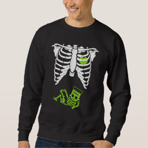 Sudadera Esqueleto Frankenstein Bebé Retro Halloween Truco 