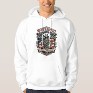 Sudadera Esqueleto Patriótico Vaquero Patriota Oscuro Esque