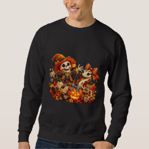 Sudadera Esqueleto y Serpiente de Halloween espeluznantes e