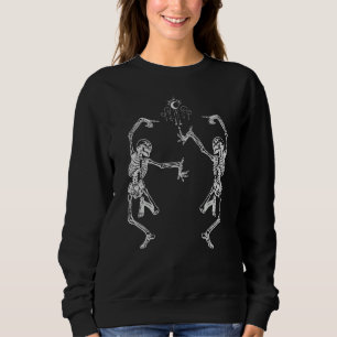 Sudadera Esqueletos Celestiales Bailando Bruja Fase Lunar H