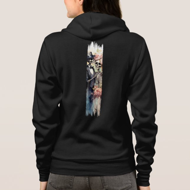 Sudadera Esqueletos de amor eterno Pincel Pinza (Reverso)