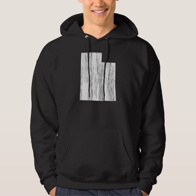 Sudadera Esquema apenado del estado de Utah (Anverso)