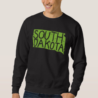 Sudadera Esquema del mapa de Dakota del Sur EE. UU. América
