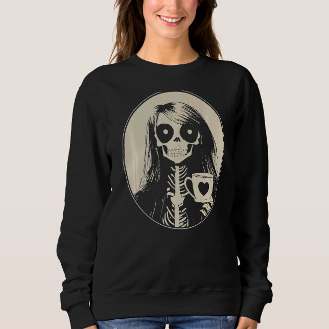 Sudadera Esquetón gótico con café Mug Premium (Anverso)