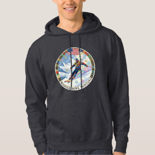 Sudadera Esqui Bridger Bowl, Montana, Hombre Esquiador