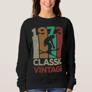 Sudadera Esquí clásico de época 1973 50 cumpleaños