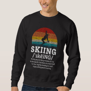 Sudadera Esquí de definición retro vintage Ski Skier Graphi