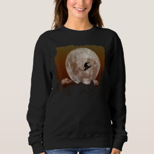 Sudadera Esquí de nieve estilo libre luna montañas nieve Vi