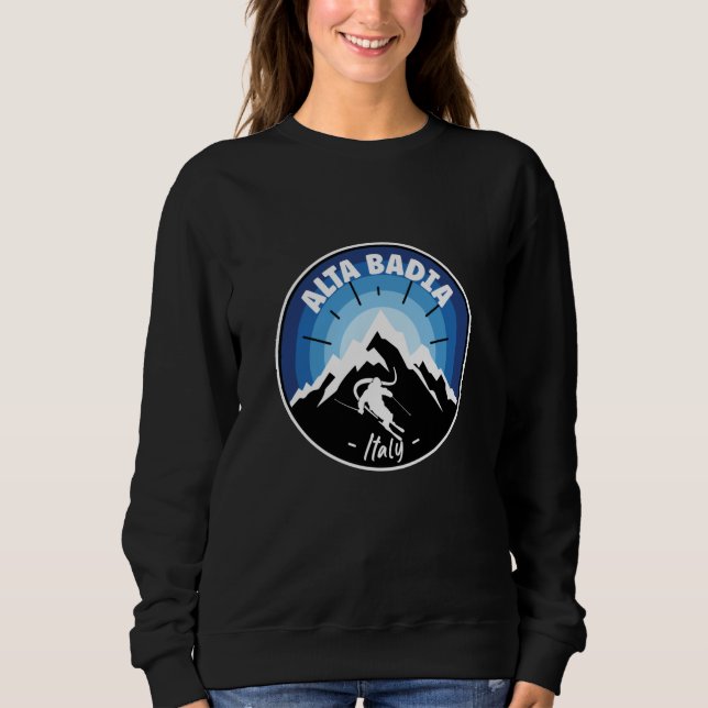Sudadera Esquí En Alta Badia Italia Azul (Anverso)