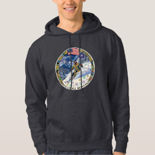 Sudadera Esquí Red Lodge, Montana, Hombre Esquiador
