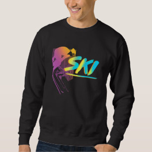 Sudadera Esquí retro vintage de los años 80