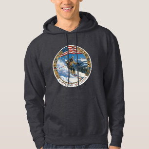 Sudadera Esquí Whitefish, Montana, hombre esquiador