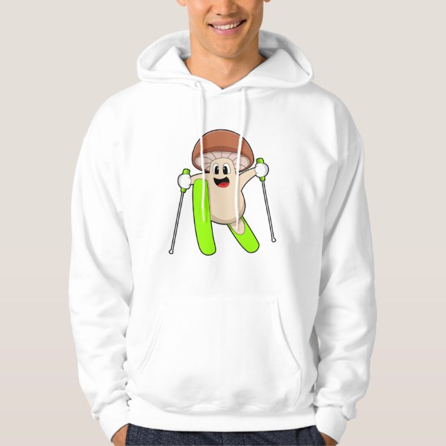Sudadera Esquiador con esquí (Anverso)