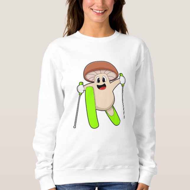 Sudadera Esquiador con esquí (Anverso)