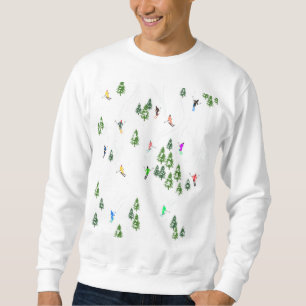 Sudadera Esquiador de Ilustracion alpino 