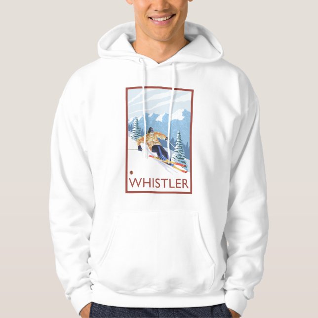 Sudadera Esquiador de la nieve de Downhhill - marmota, A.C. (Anverso)