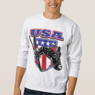 Sudadera Esquiador de nieve de EE.UU.