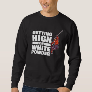 Sudadera Esquiador de nieve en polvo blanco para esquiar
