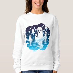 Sudadera Esquiadores de hojas enfrentados para Halloween