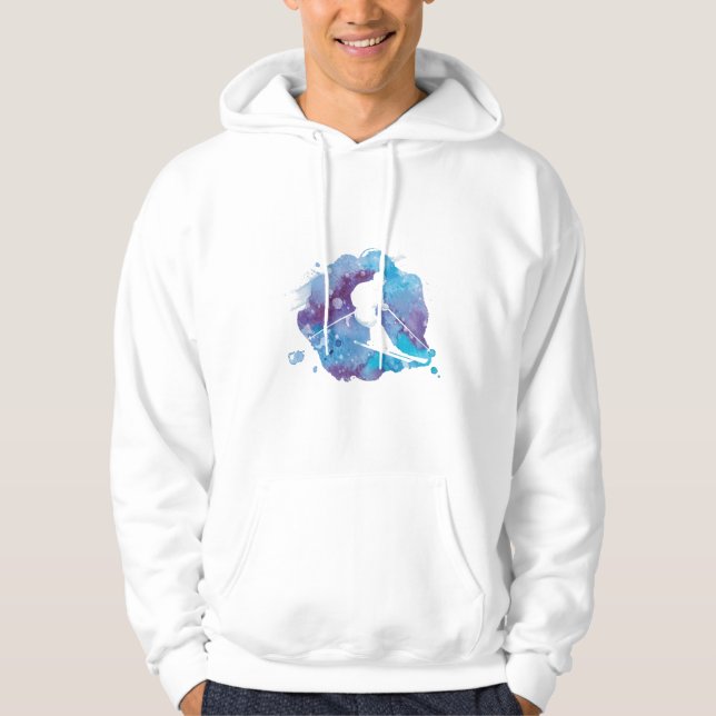 Sudadera Esquiadores | Idea de regalo para esquiar deportiv (Anverso)