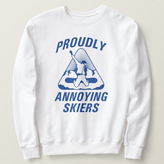 Sudadera Esquiadores Molestos con Orgullo (Anverso del diseño)