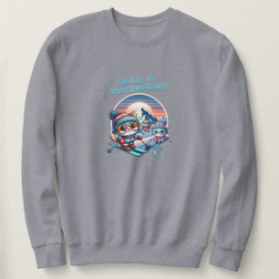 Sudadera Esquiando gatos en las Meowtains