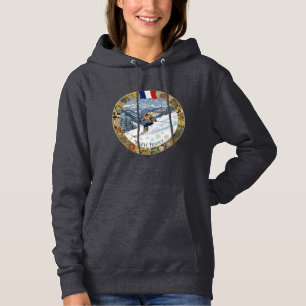 Sudadera Esquiar Megève, Francia, Mujer Esquiadora