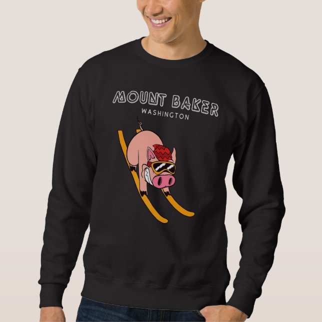 Sudadera Esquina de cerdos del Monte Baker Washington (Anverso)