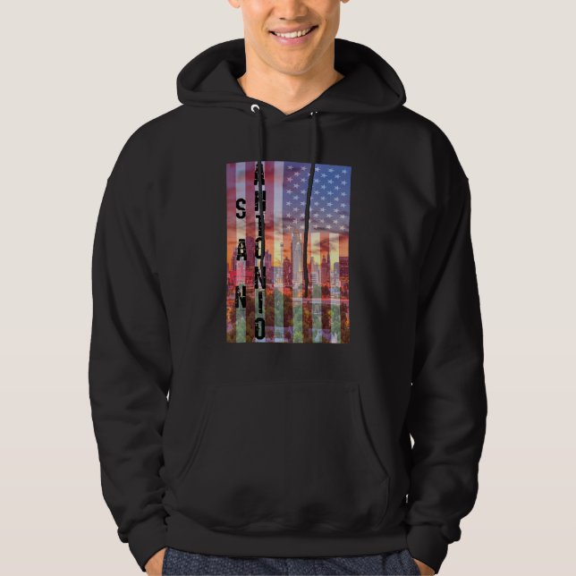 Sudadera Esquina de San Antonio Texas (Anverso)