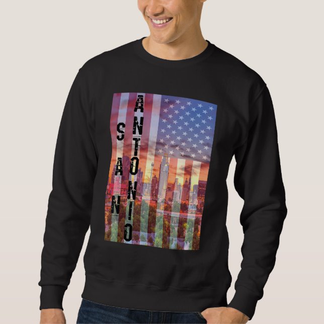 Sudadera Esquina de San Antonio Texas (Anverso)