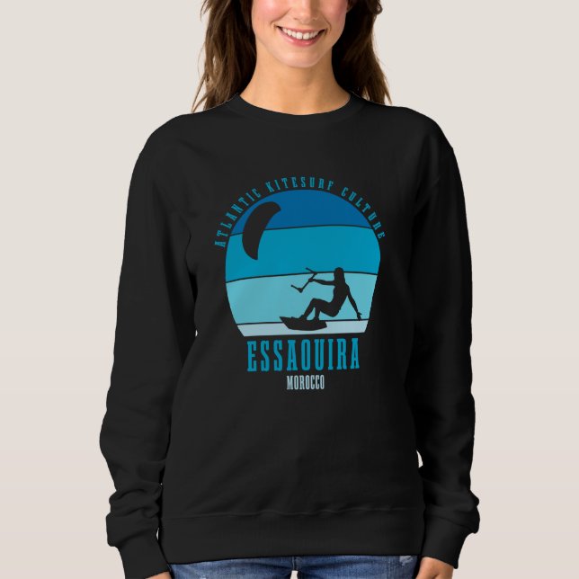 Sudadera Essaouira Kitesurfing Atlantic Kitesurfer Chica (Anverso)