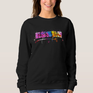 Sudadera Essen Lettering Souvenir Watercolor Essen