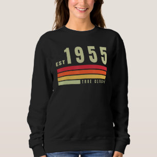 Sudadera EST 1955 Verdadera estética retro clásica B