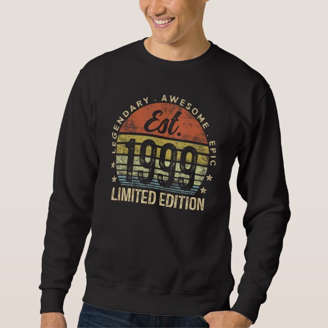 Sudadera Est 1999 Edición Limitada Viñeta de Cumpleaños 26 (Anverso)