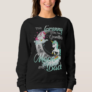 Sudadera Esta Abuela Ama A Sus Nietos A La Luna Y Al Ba