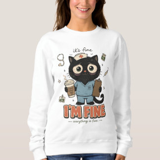 Sudadera Está Bien Estoy Bien Todo Está Bien Enfermera Dive