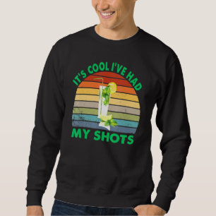 Sudadera Está bien, me he puesto mis vacunas Limones retro