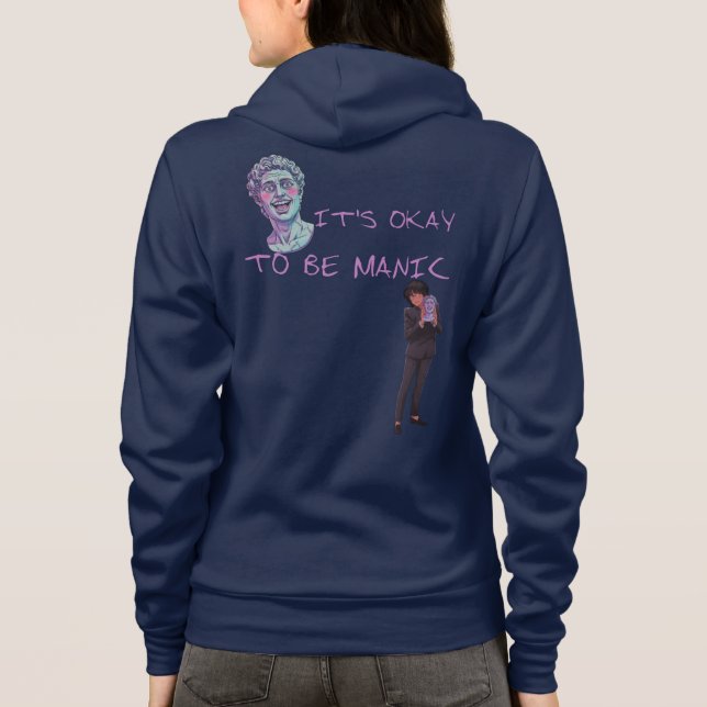 SUDADERA ESTÁ BIEN SER MANÍACO (Reverso)