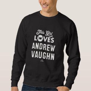 Sudadera Esta Chica Ama a Andrew Vaughn Chicago Béisbol MLB