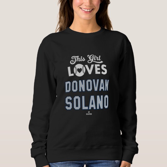 Sudadera Esta Chica Ama a Donovan Solano Béisbol de Seattle (Anverso)