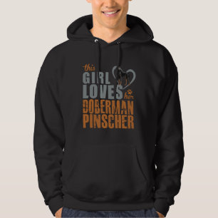 Sudadera Esta Chica ama a su Doberman Pinscher especialment