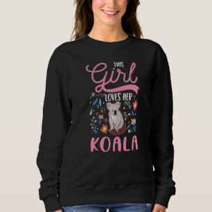 Sudadera Esta chica ama a su koala chica koala oso 1