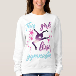 Sudadera Esta Chica Ama las Estrellas de Gimnasia Salto